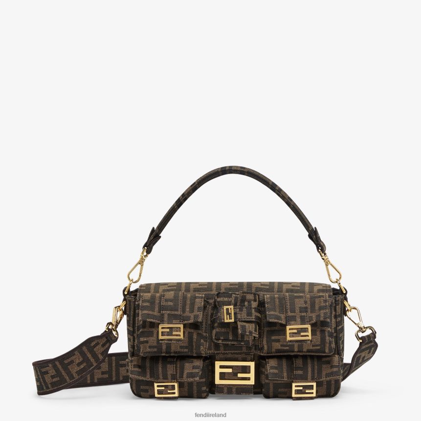 Fendi Women FF Jacquard Fabric Bag R06TFR589 Accessories Brown