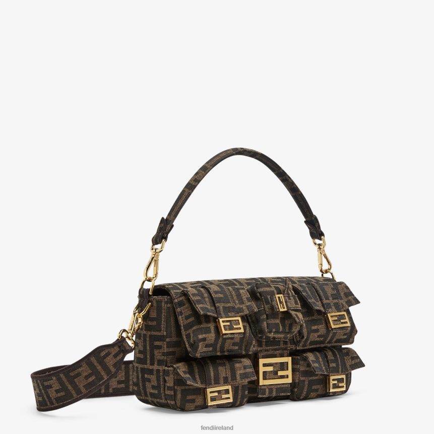 Fendi Women FF Jacquard Fabric Bag R06TFR589 Accessories Brown