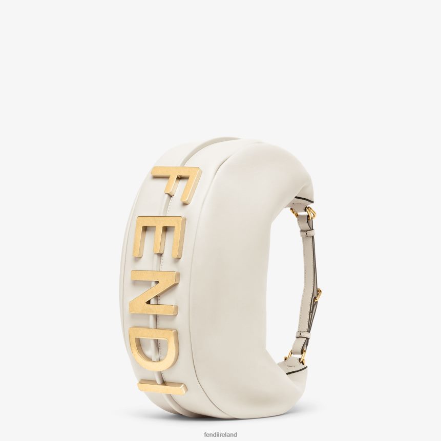 Fendi Women Graphy Medium Leather Bag R06TFR571 Accessories White