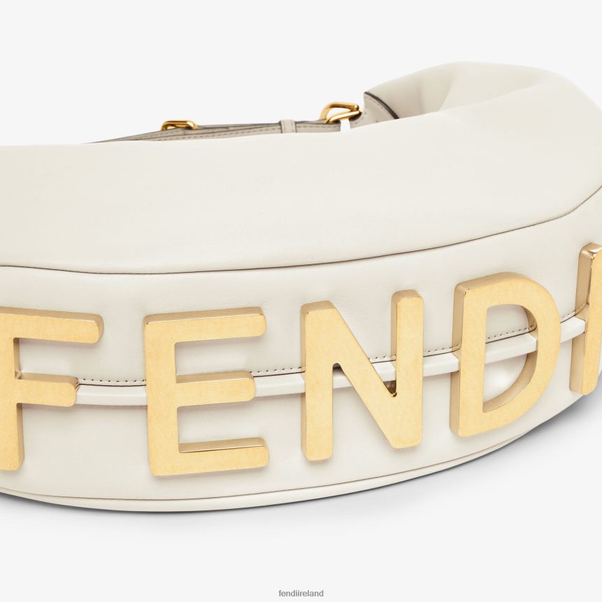 Fendi Women Graphy Medium Leather Bag R06TFR571 Accessories White