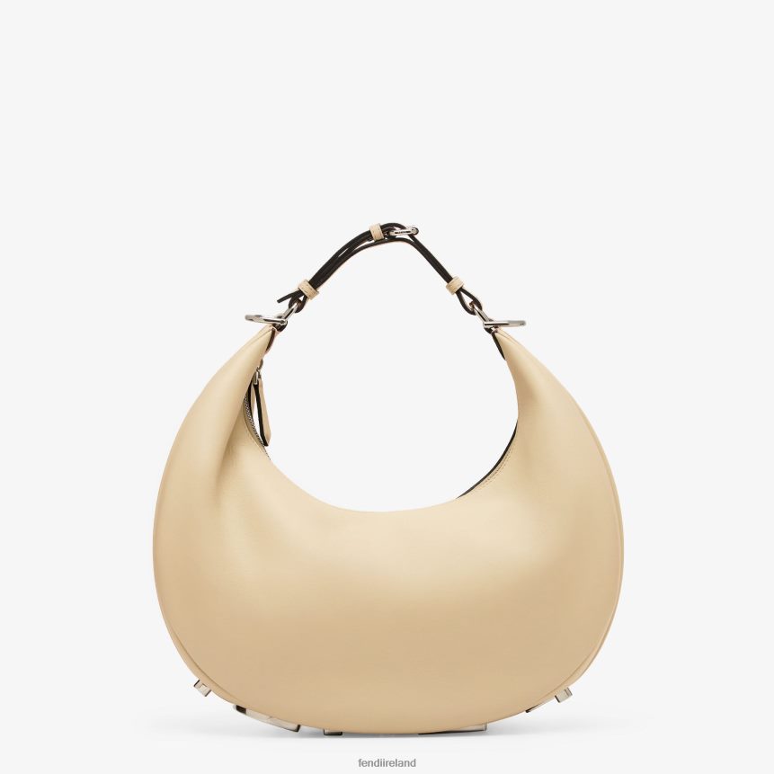 Fendi Women Graphy Medium Leather Bag R06TFR716 Accessories Beige