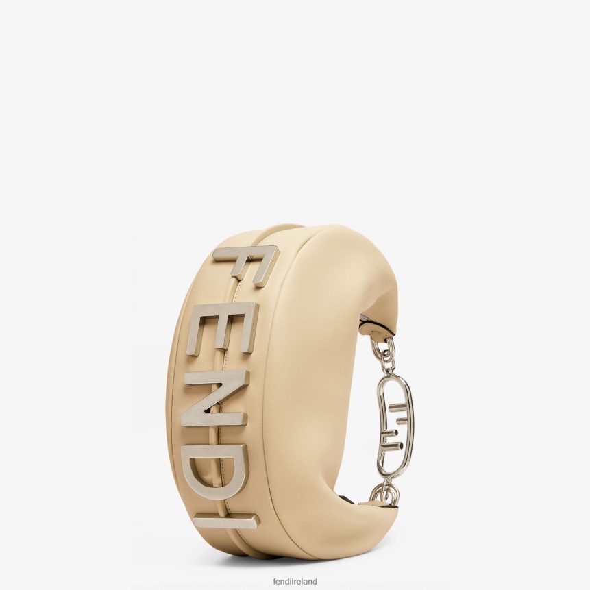 Fendi Women Graphy Medium Leather Bag R06TFR716 Accessories Beige