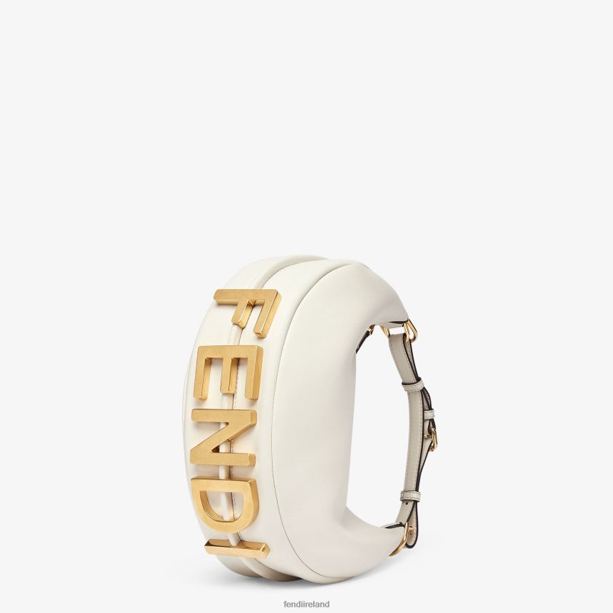 Fendi Women Graphy Small Leather Bag R06TFR570 Accessories White