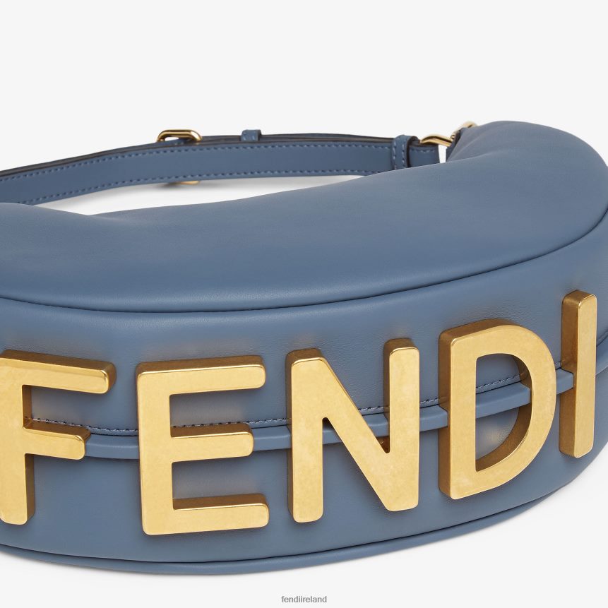 Fendi Women Graphy Small Leather Bag R06TFR698 Accessories Blue