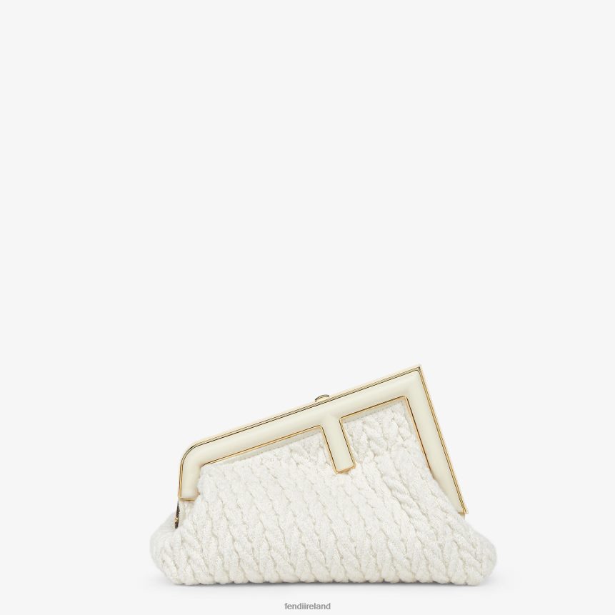 Fendi Women Interlace Fabric Bag R06TFR618 Accessories White