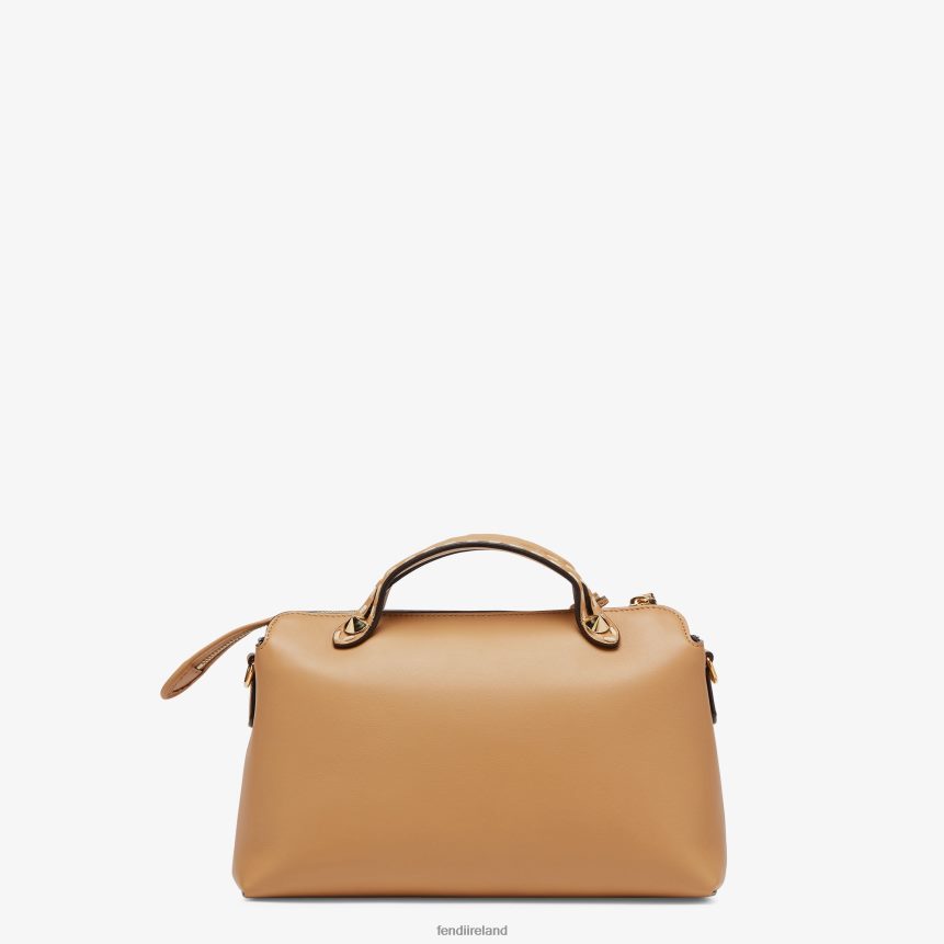 Fendi Women Leather And Elaphe Boston Bag R06TFR878 Accessories Brown