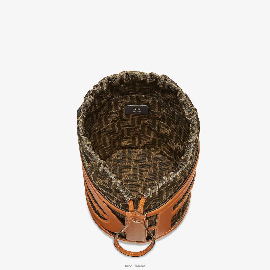 Fendi Women Leather And FF Fabric Bag R06TFR623 Accessories Brown