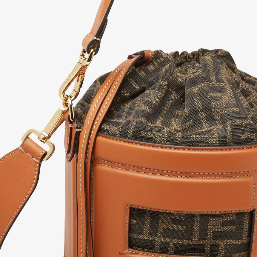 Fendi Women Leather And FF Fabric Bag R06TFR623 Accessories Brown