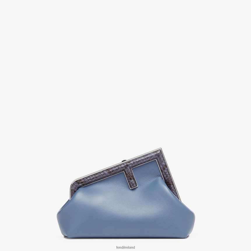 Fendi Women Leather And Python Leather Bag R06TFR769 Accessories Blue