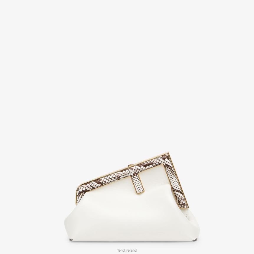 Fendi Women Leather Bag With Exotic Details R06TFR778 Accessories White