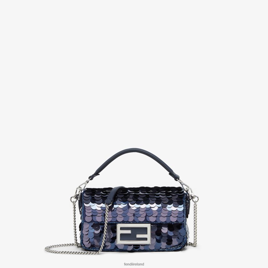 Fendi Women Mid Sequin Bag R06TFR629 Accessories Blue