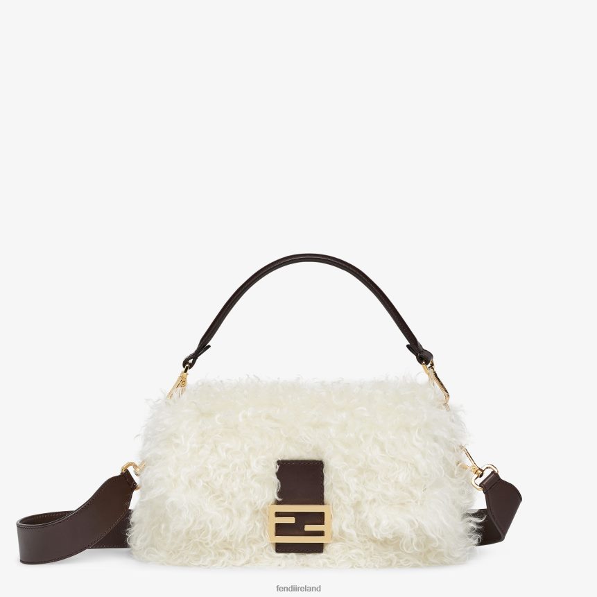 Fendi Women Mohair Wool Bag R06TFR840 Accessories White