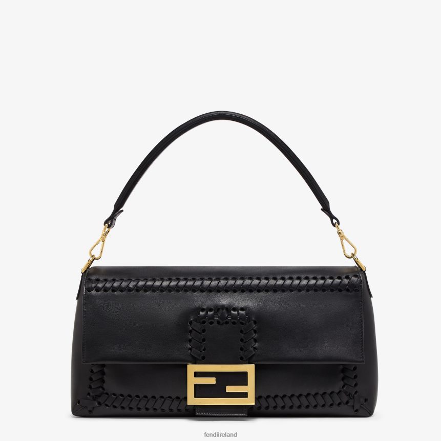 Fendi Women Nappa-Leather Bag With Matching Threading R06TFR563 Accessories Black