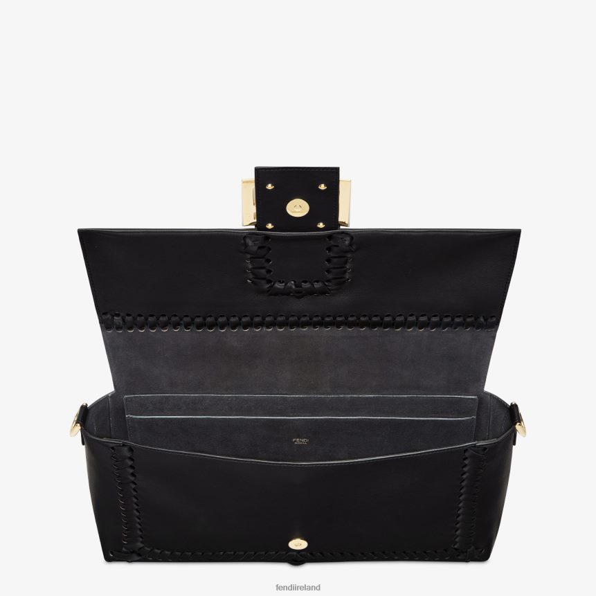 Fendi Women Nappa-Leather Bag With Matching Threading R06TFR563 Accessories Black