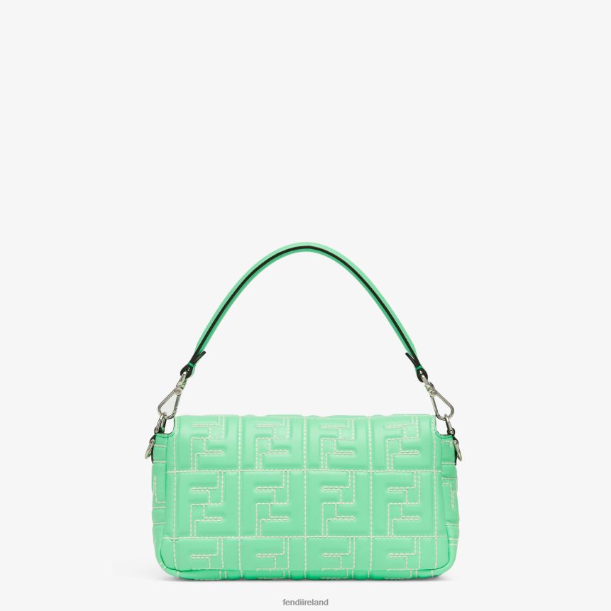 Fendi Women Nappa Leather Bag With Stitched FF Motif R06TFR710 Accessories Green