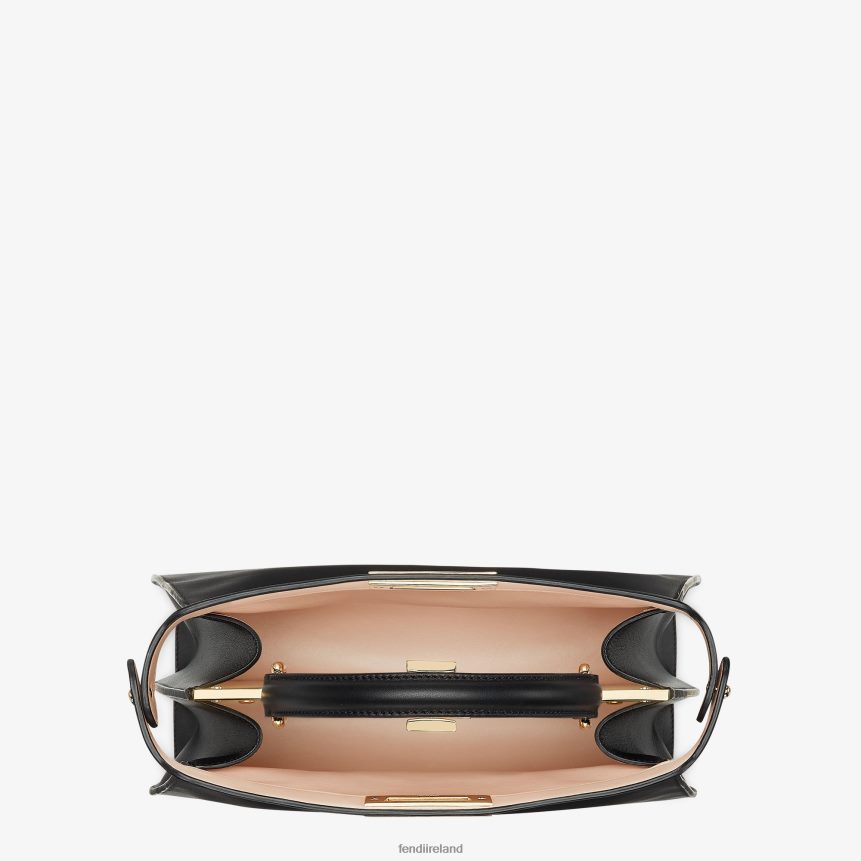 Fendi Women Peekaboo Iseeu Medium Leather Bag R06TFR562 Accessories Rose Black