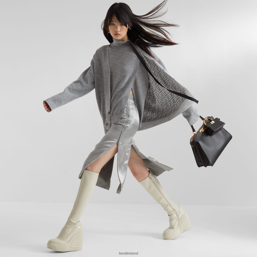 Fendi Women Peekaboo Iseeu Medium Leather Bag R06TFR562 Accessories Rose Black