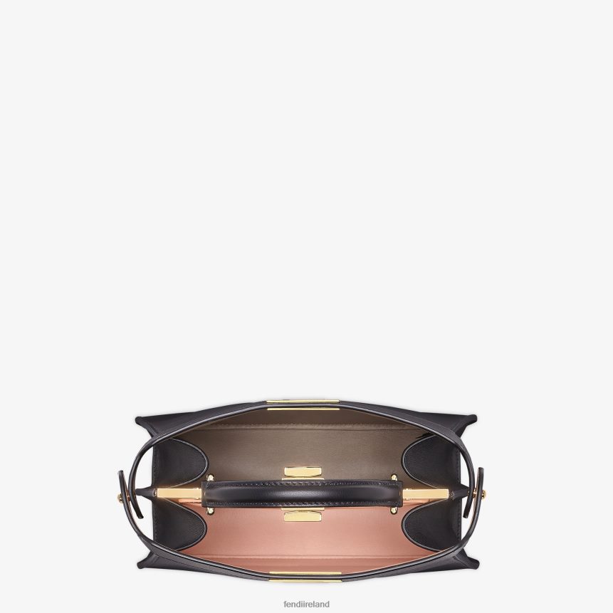 Fendi Women Peekaboo Iseeu Small Leather Bag R06TFR606 Accessories Black