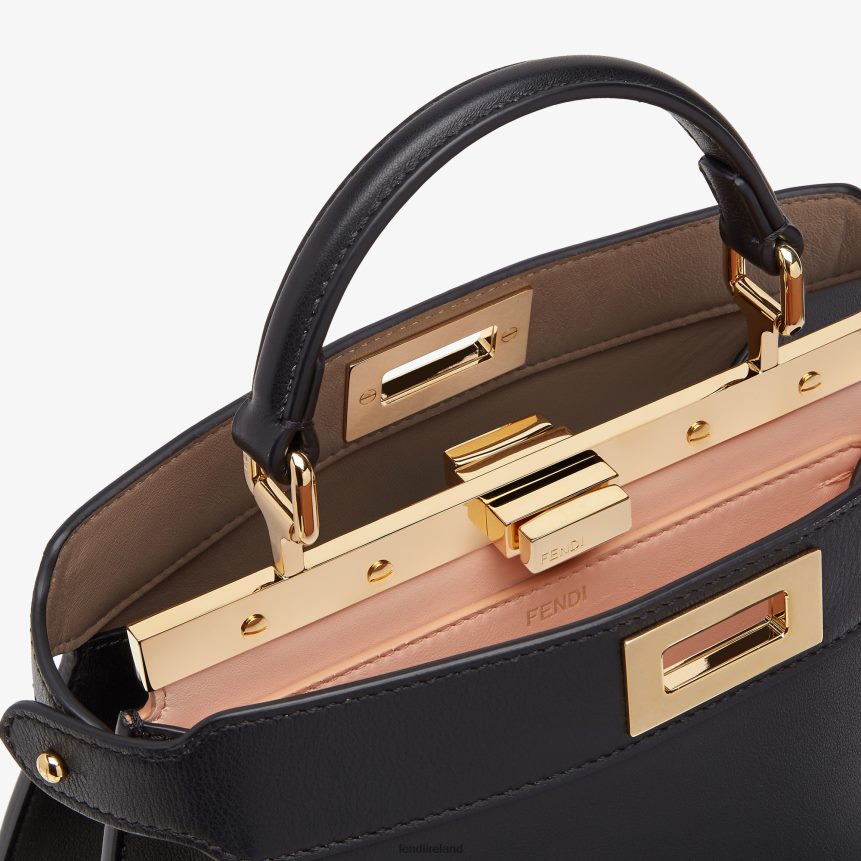 Fendi Women Peekaboo Iseeu Small Leather Bag R06TFR606 Accessories Black