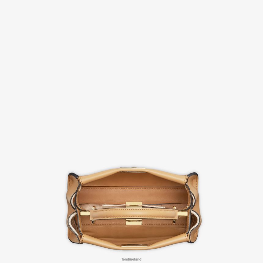 Fendi Women Peekaboo Mini Leather Bag R06TFR912 Accessories Beige