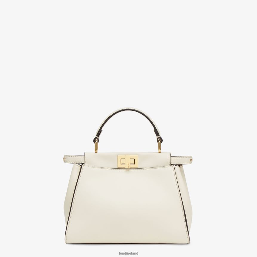 Fendi Women Peekaboo Mini Leather Bag R06TFR916 Accessories White