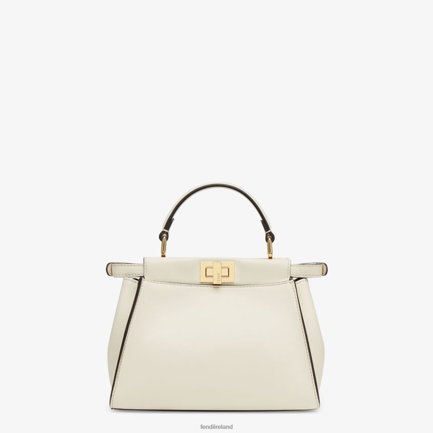 Fendi Women Peekaboo Mini Leather Bag R06TFR916 Accessories White