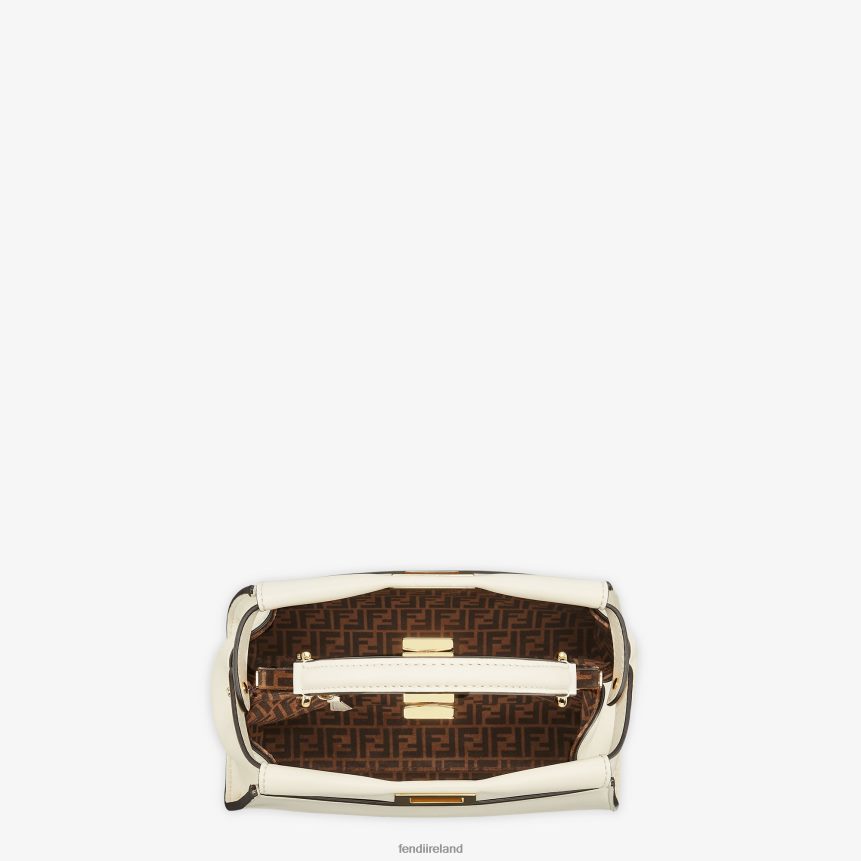 Fendi Women Peekaboo Mini Leather Bag R06TFR916 Accessories White