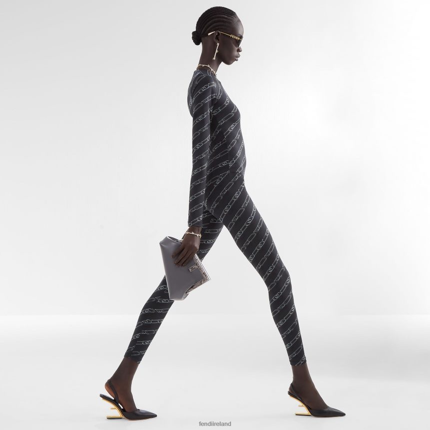 Fendi Women Python And Leather Bag R06TFR842 Accessories Gray