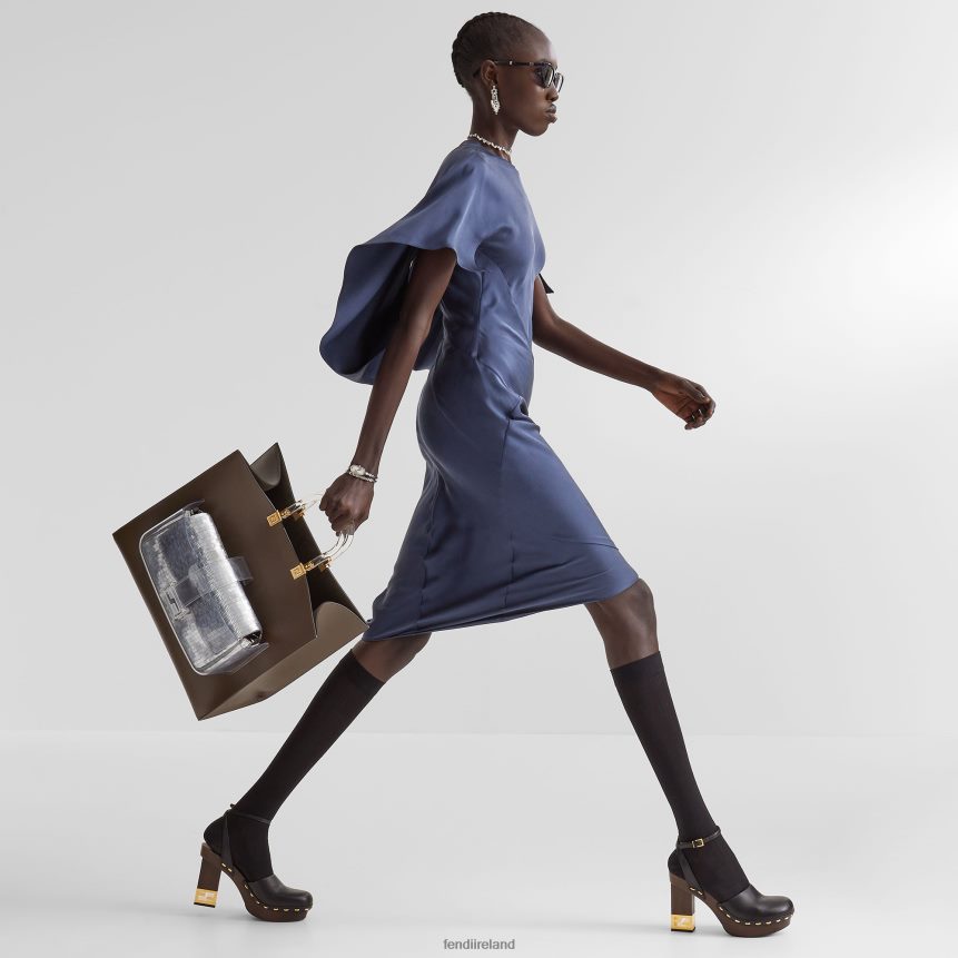 Fendi Women Re-Edition Bag In Aluminum-Tone Sequins R06TFR795 Accessories Silver