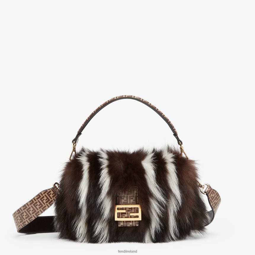 Fendi Women Re-Edition Bag In Inlaid Fur R06TFR804 Accessories Multicolor