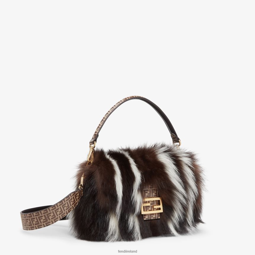Fendi Women Re-Edition Bag In Inlaid Fur R06TFR804 Accessories Multicolor