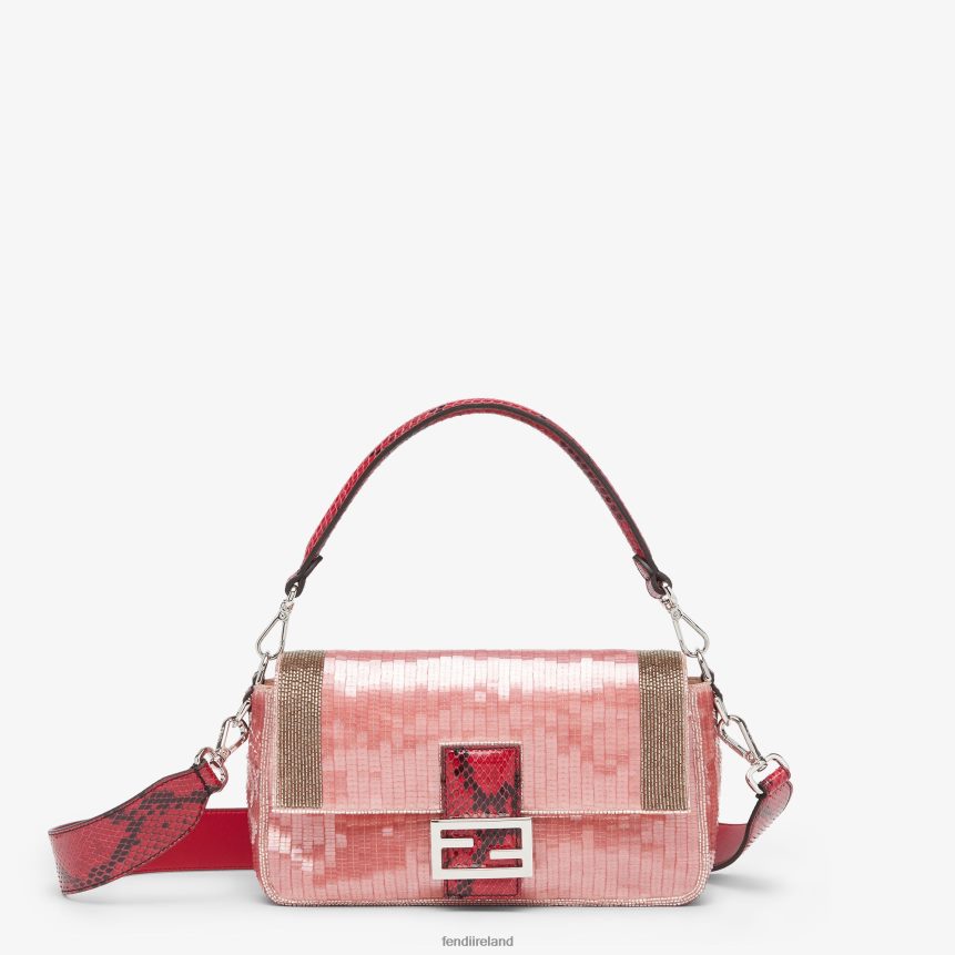 Fendi Women Re-Edition Bag In Sequins R06TFR772 Accessories Pink