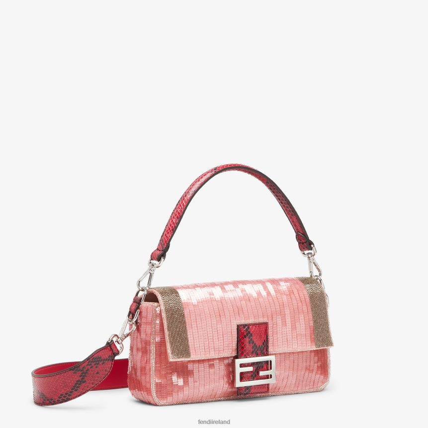 Fendi Women Re-Edition Bag In Sequins R06TFR772 Accessories Pink