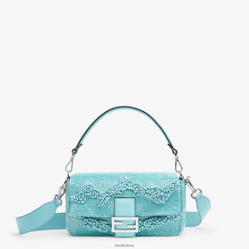 Fendi Women Re-Edition Bag In Stones And Beads R06TFR782 Accessories Light blue