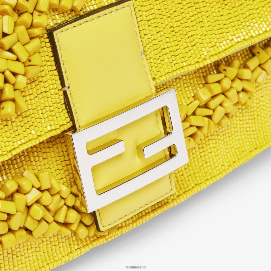 Fendi Women Re-Edition Bag In Stones And Beads R06TFR799 Accessories Yellow