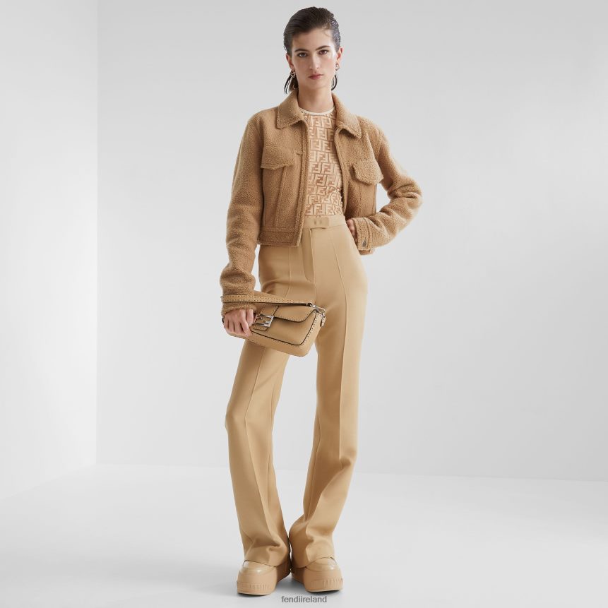 Fendi Women Selleria Bag With Oversize Topstitching R06TFR693 Accessories Beige