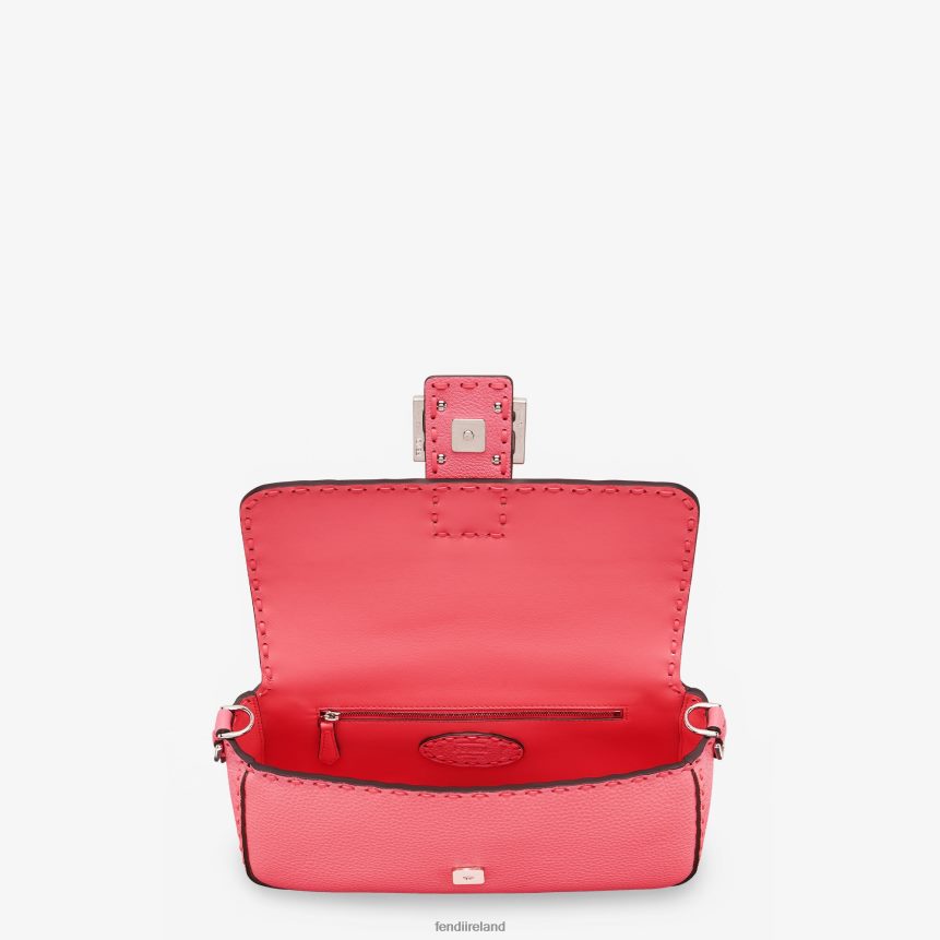 Fendi Women Selleria Bag With Oversize Topstitching R06TFR708 Accessories Pink