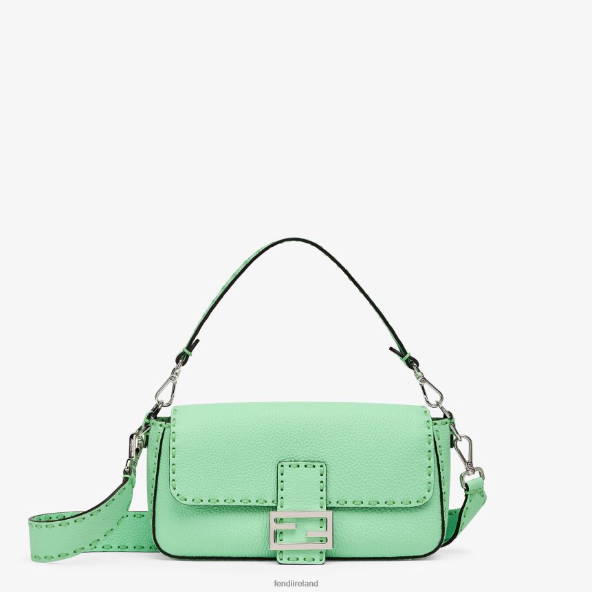 Fendi Women Selleria Bag With Oversize Topstitching R06TFR712 Accessories Green