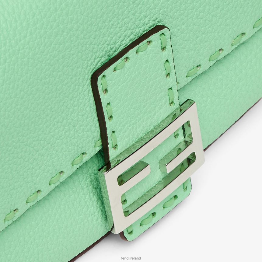 Fendi Women Selleria Bag With Oversize Topstitching R06TFR712 Accessories Green