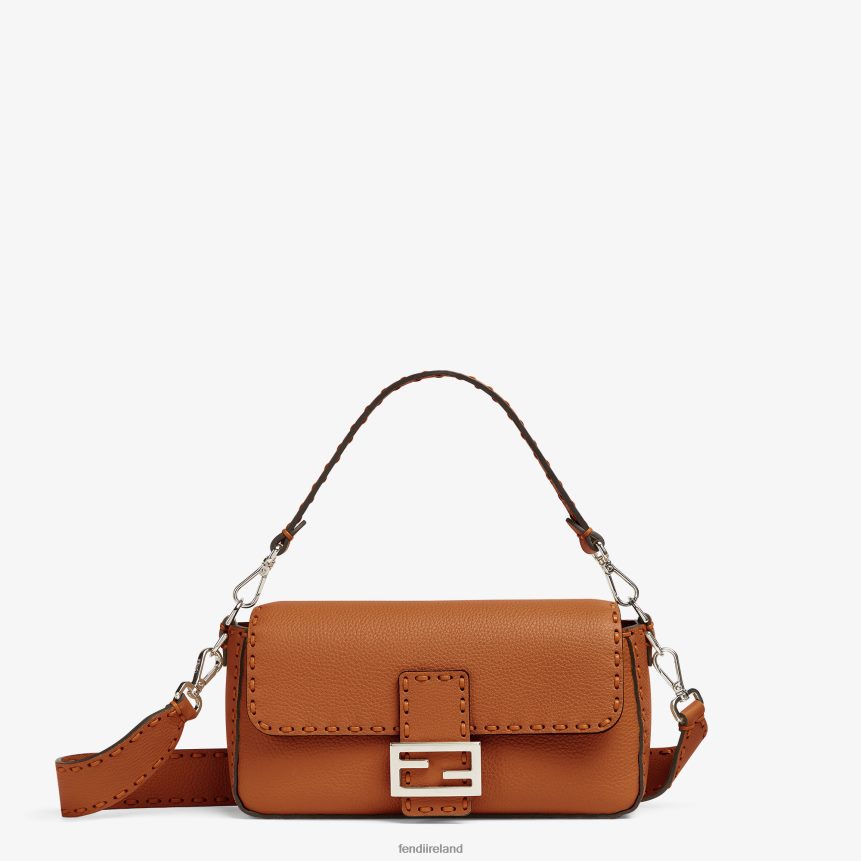 Fendi Women Selleria Bag With Oversized Topstitching R06TFR543 Accessories Brown