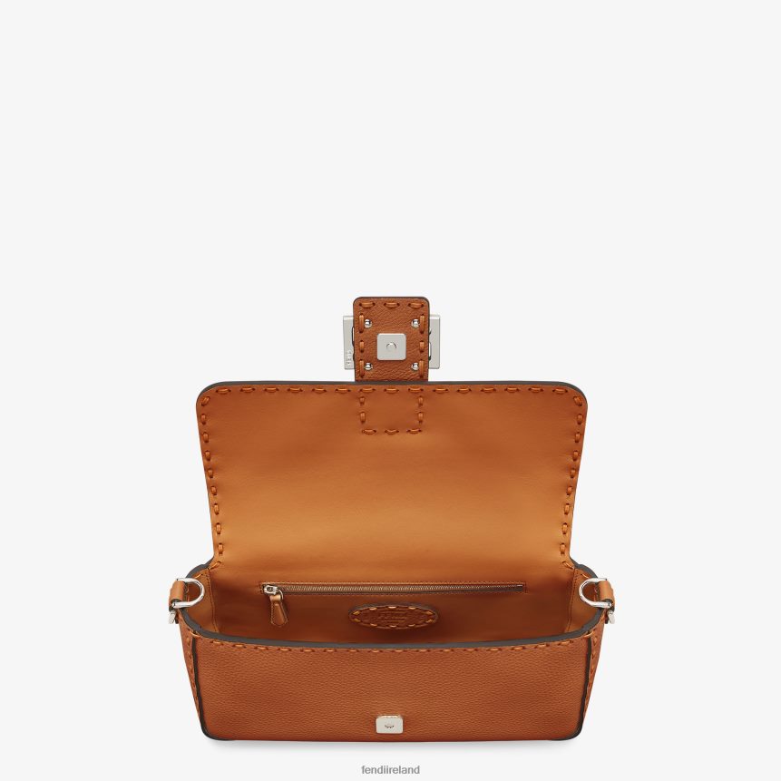 Fendi Women Selleria Bag With Oversized Topstitching R06TFR543 Accessories Brown