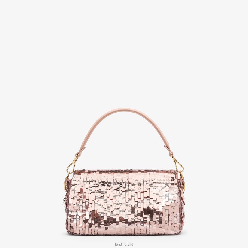 Fendi Women Sequin And Leather Bag R06TFR785 Accessories Pink