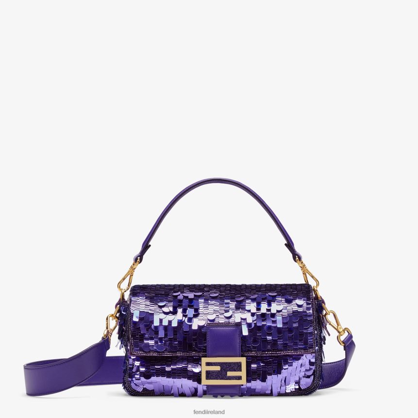 Fendi Women Sequined Bag R06TFR517 Accessories Purple