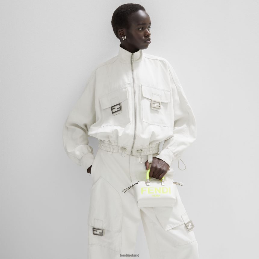 Fendi Women Small Leather Boston Bag R06TFR696 Accessories White