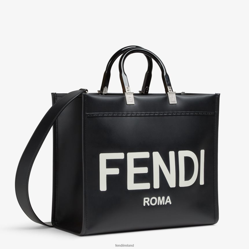 Fendi Women Sunshine Medium Leather Shopper R06TFR678 Accessories Black