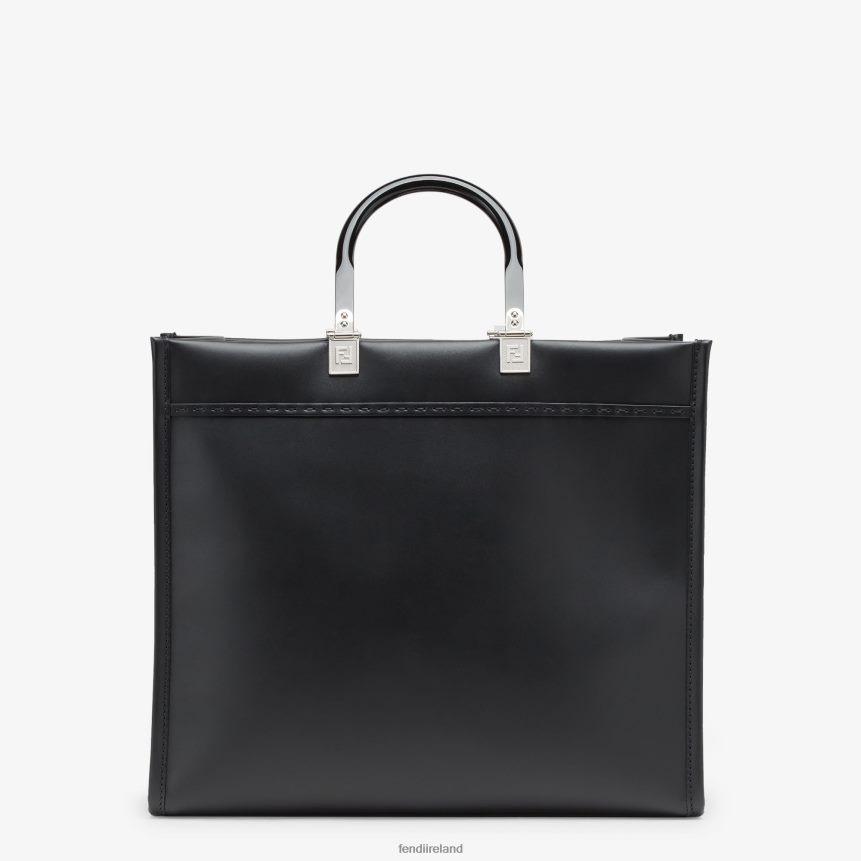 Fendi Women Sunshine Medium Leather Shopper R06TFR678 Accessories Black