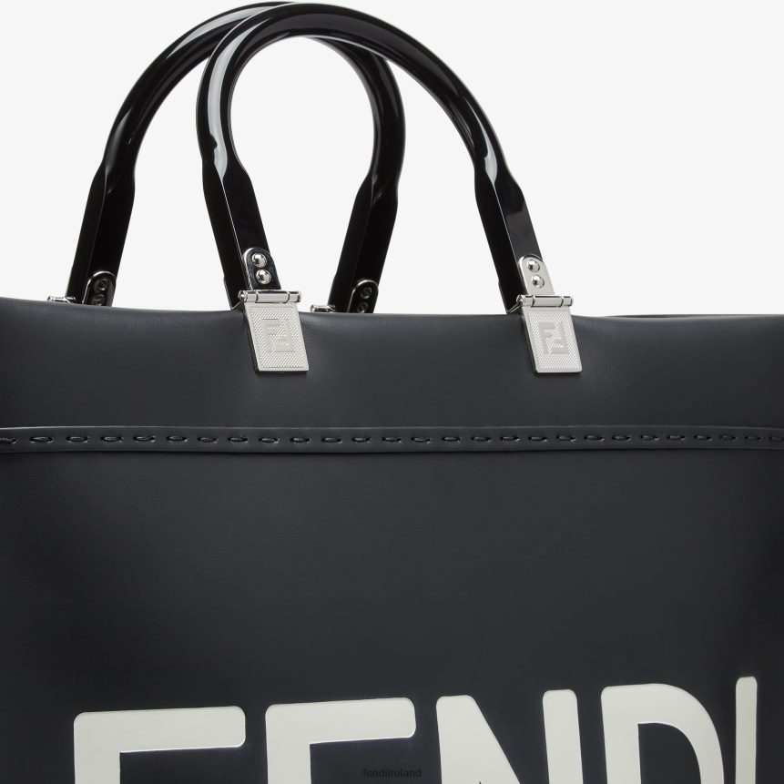 Fendi Women Sunshine Medium Leather Shopper R06TFR678 Accessories Black