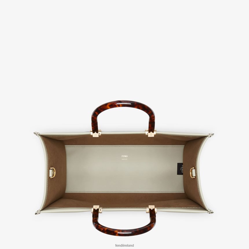 Fendi Women Sunshine Medium Leather Shopper R06TFR724 Accessories Green