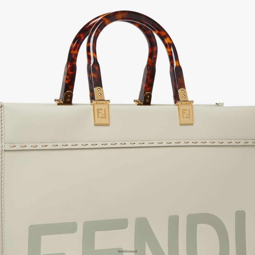 Fendi Women Sunshine Medium Leather Shopper R06TFR724 Accessories Green