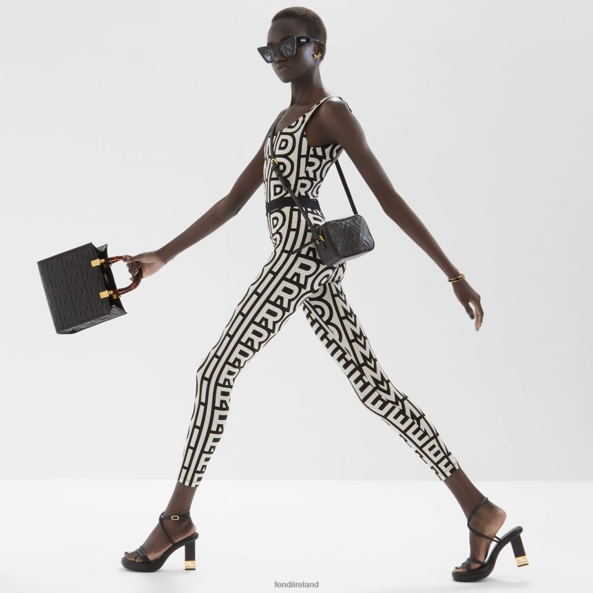 Fendi Women Sunshine Small Leather Shopper R06TFR704 Accessories Black